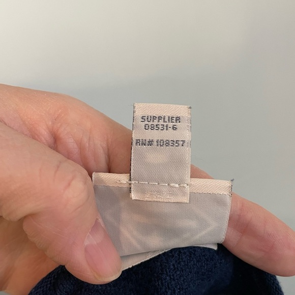 St John’s Bay Navy and Yellow Striped‎ Sweater Size XXL - Picture 4 of 7